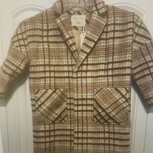 Plaid Wool Coat
